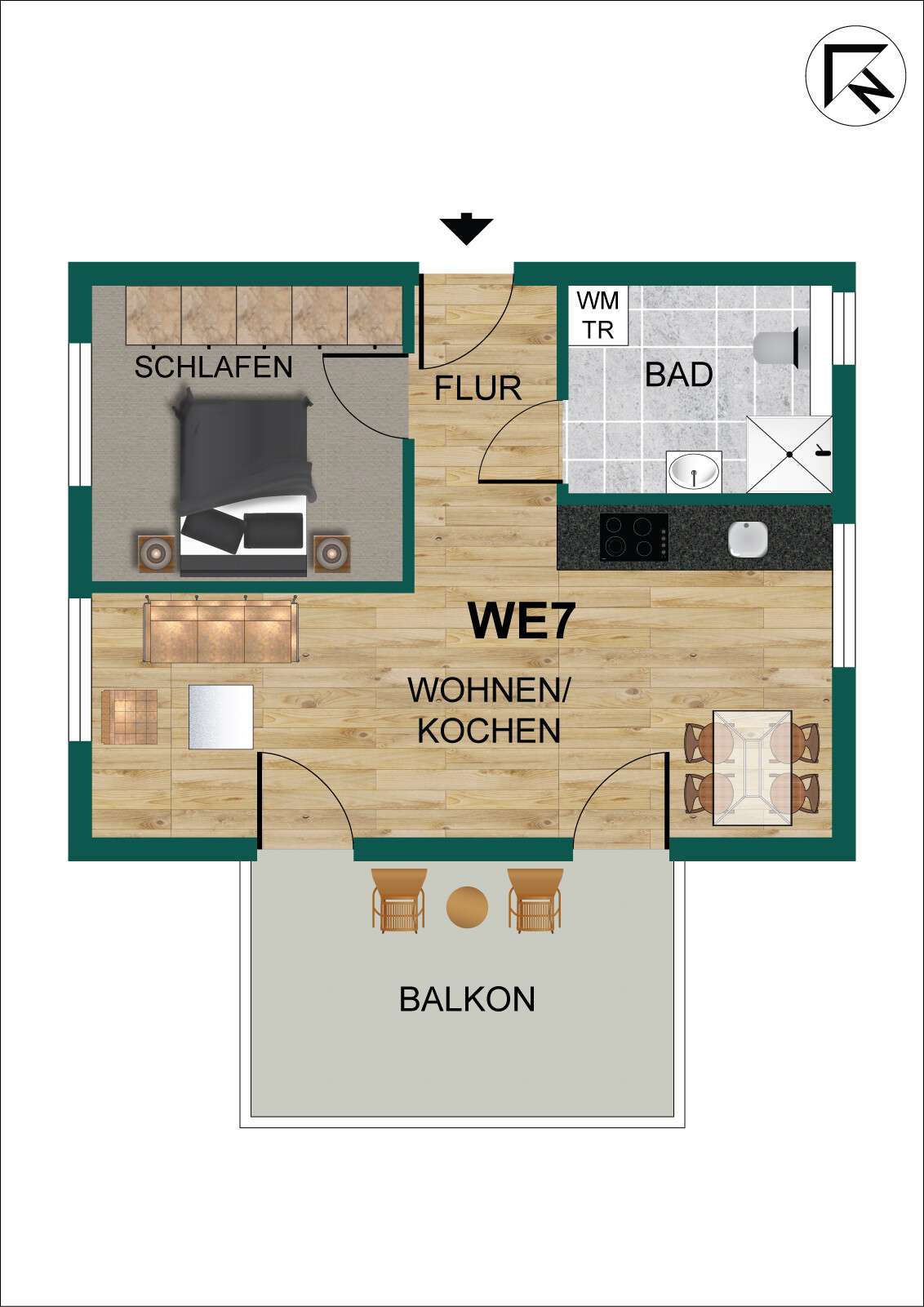 Thumbnail-Wohnung zum Kaufen in Bonn 299.000,00 € 54 m²