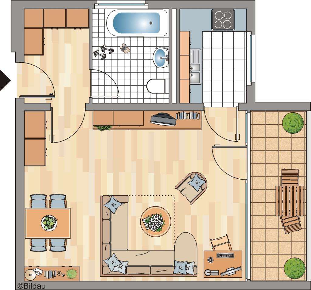 Thumbnail-Wohnung zum Mieten in Bonn 481,00 € 44.08 m²