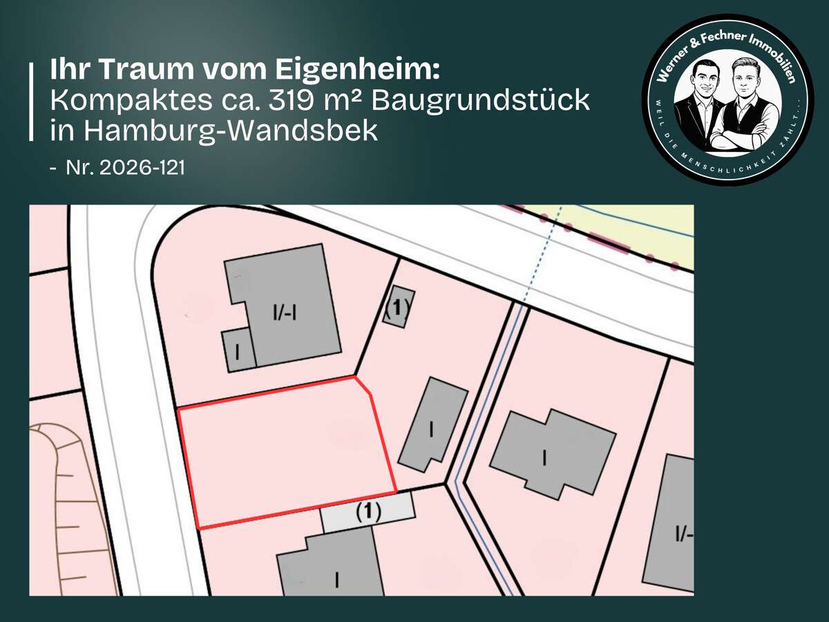 Thumbnail-Grundstück zu verkaufen in Hamburg Wandsbek 239.000,00 € 319 m²