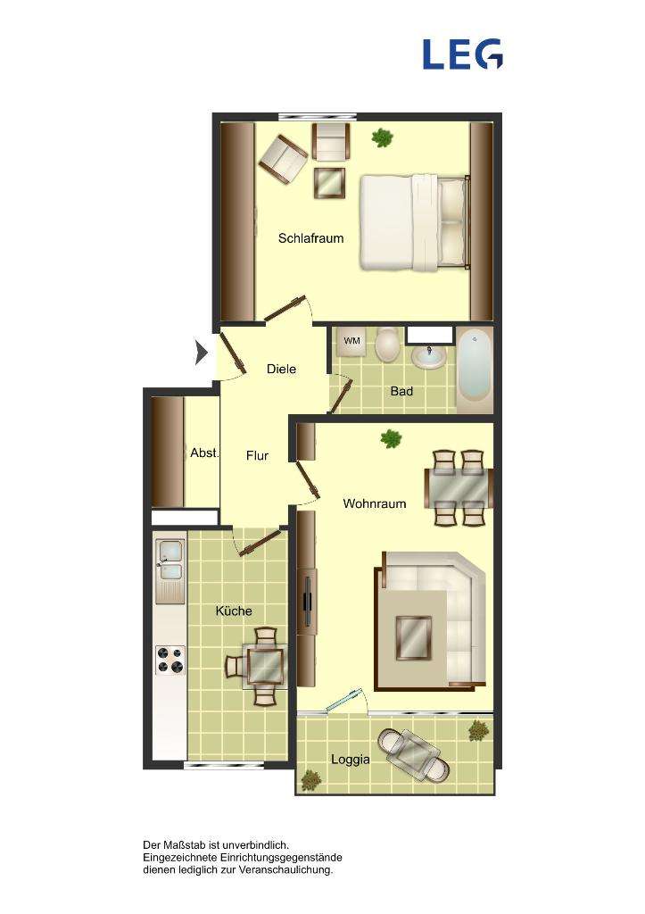 Thumbnail-Wohnung zum Mieten in Köln 791,00 € 66 m²