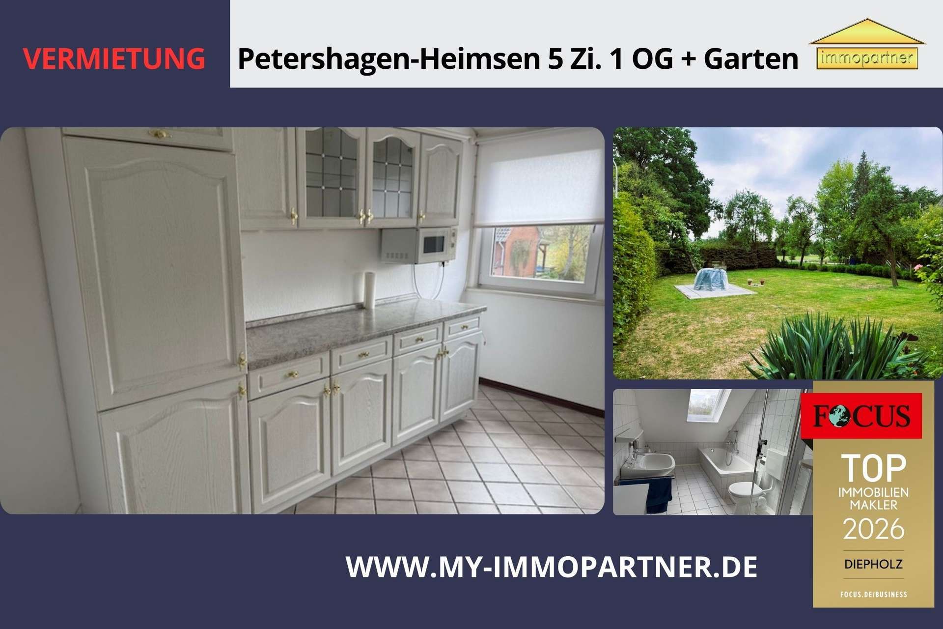 Thumbnail-Wohnung zum Mieten in Petershagen 560,00 € 92 m²
