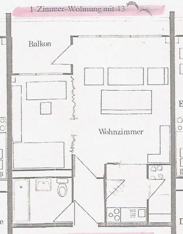 Thumbnail-Wohnung zum Kaufen in Konstanz 180.000,00 € 43 m²