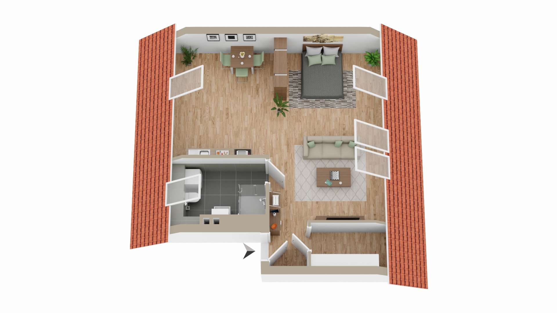 Thumbnail-Wohnung zum Mieten in Bad Segeberg 597,04 € 44.89 m²