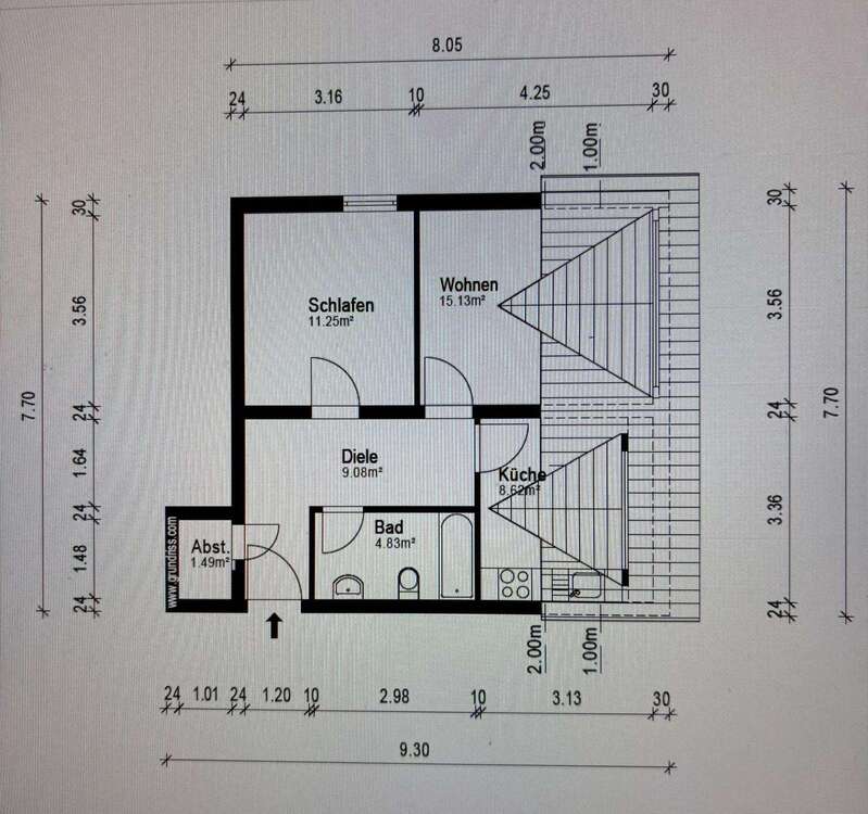 Thumbnail-Wohnung zum Mieten in Weinheim 800,00 € 60.41 m²