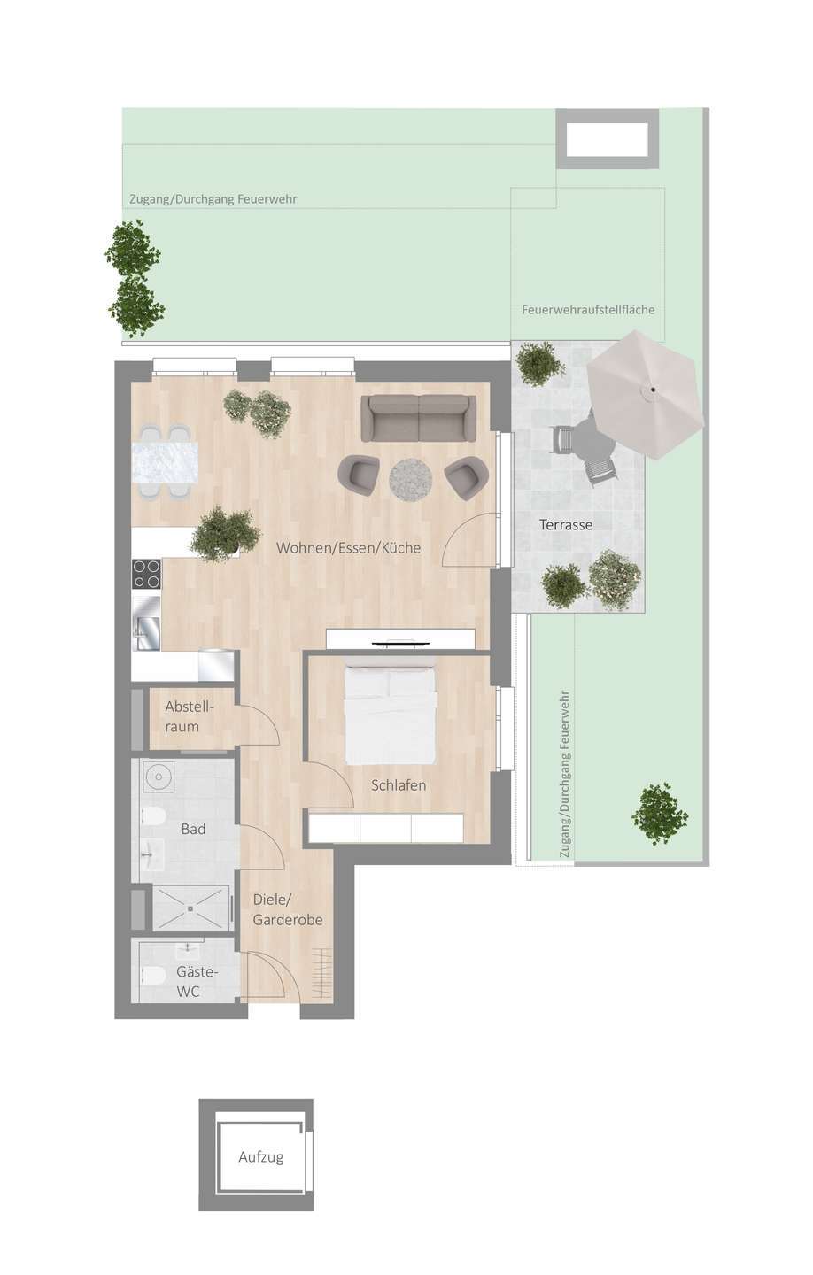 Thumbnail-Wohnung zum Mieten in Besigheim 1.050,00 € 78.38 m²