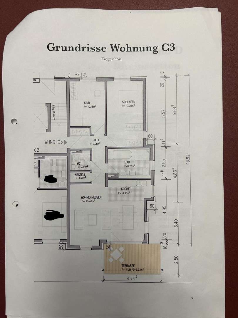 Thumbnail-Wohnung zum Kaufen in Rheinstetten 380.000,00 € 88 m²