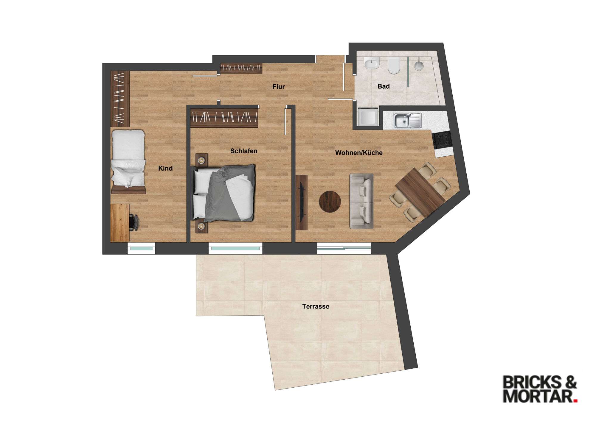 Thumbnail-Wohnung zum Kaufen in Augsburg 585.000,00 € 70.69 m²