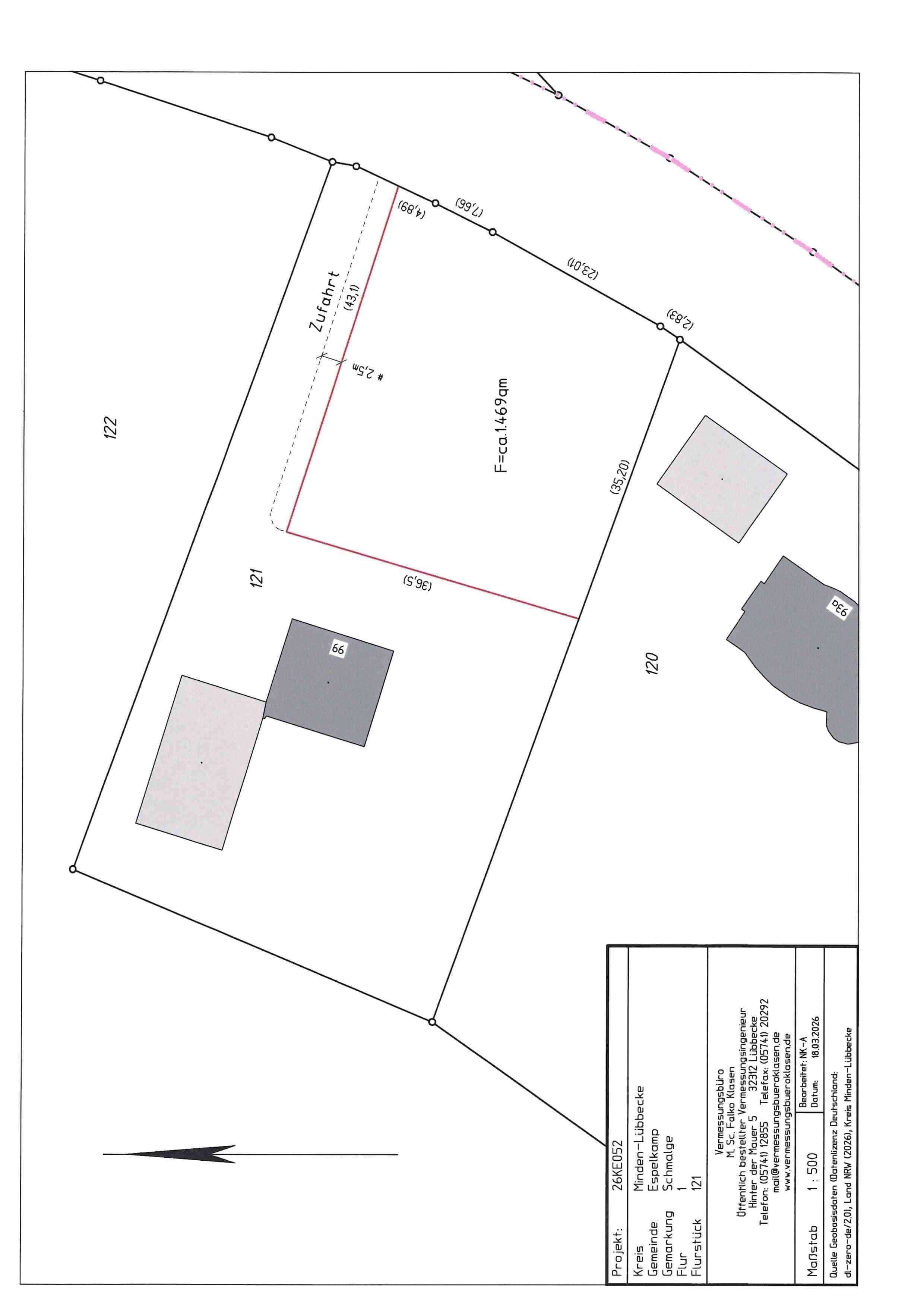 Thumbnail-Grundstück zu verkaufen in Espelkamp 119.000,00 € 1469 m²