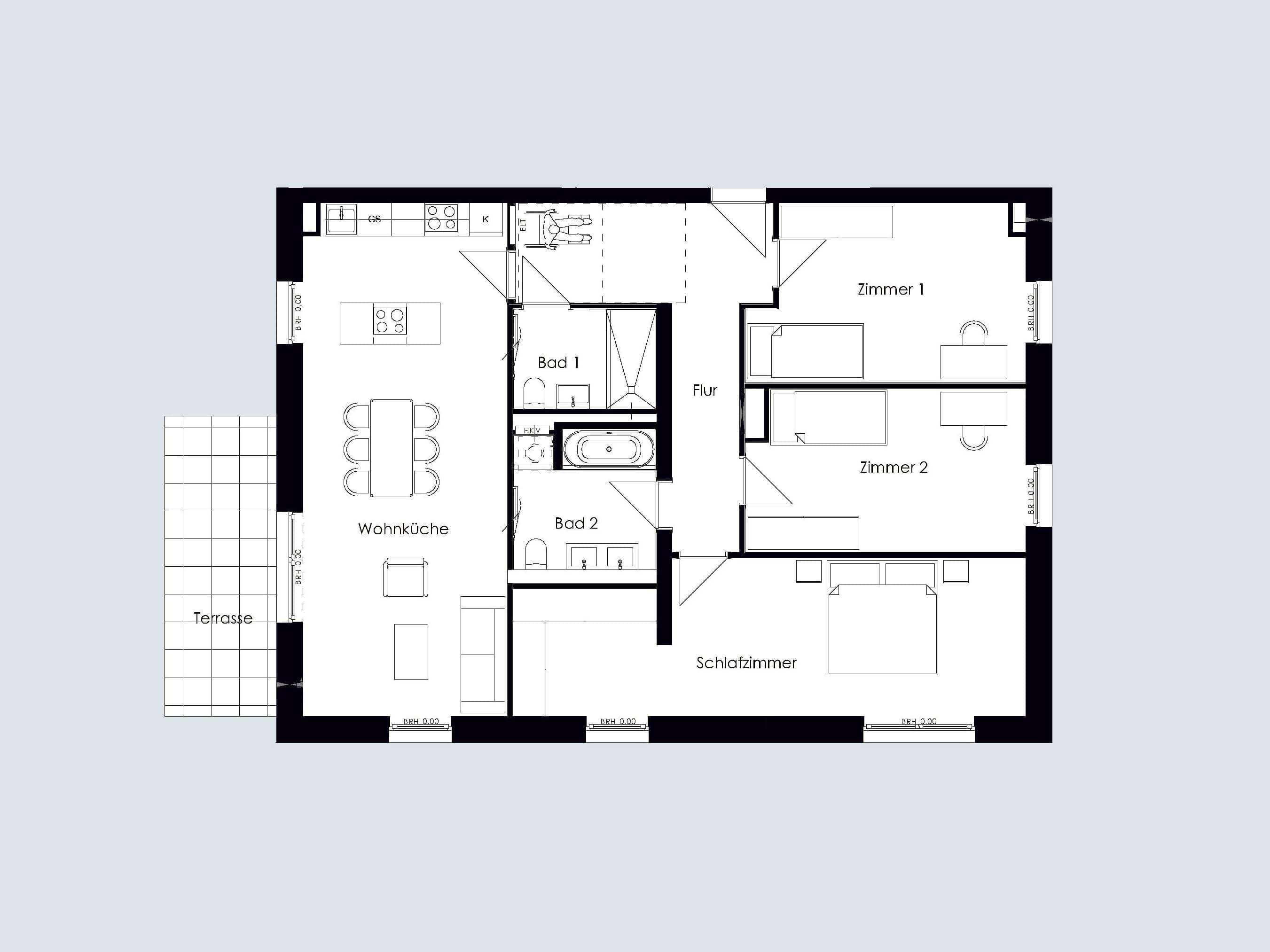 Thumbnail-Wohnung zum Mieten in Bruchsal 1.566,50 € 120.5 m²