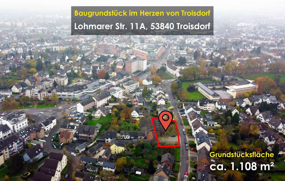 Thumbnail-Grundstück zu verkaufen in Troisdorf-Mitte 1.100.000,00 € 1108 m²