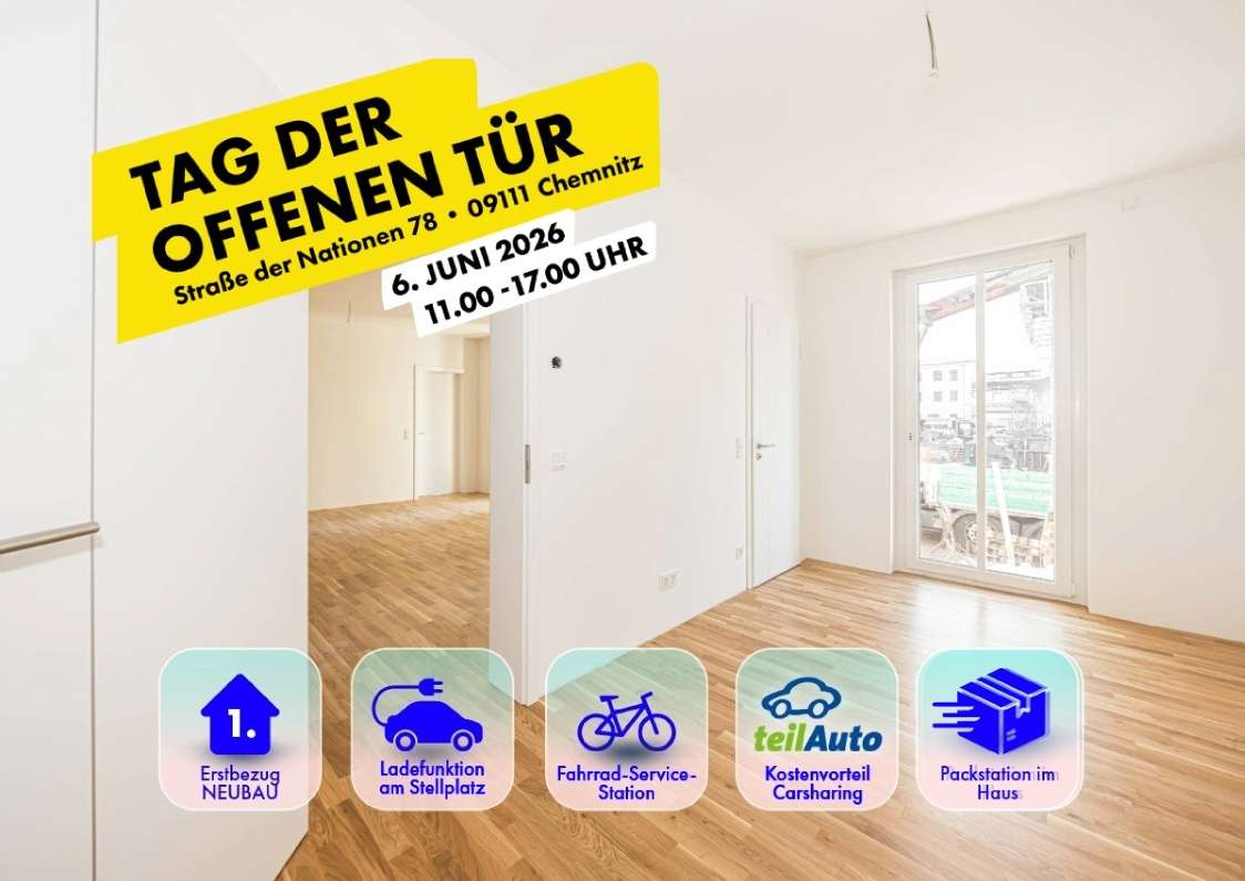 Thumbnail-Wohnung zum Mieten in Chemnitz 774,77 € 76.71 m²