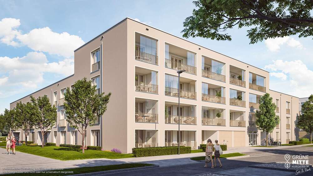Thumbnail-Wohnung zum Kaufen in Kirchheim b. München 332.000,00 € 34.43 m²
