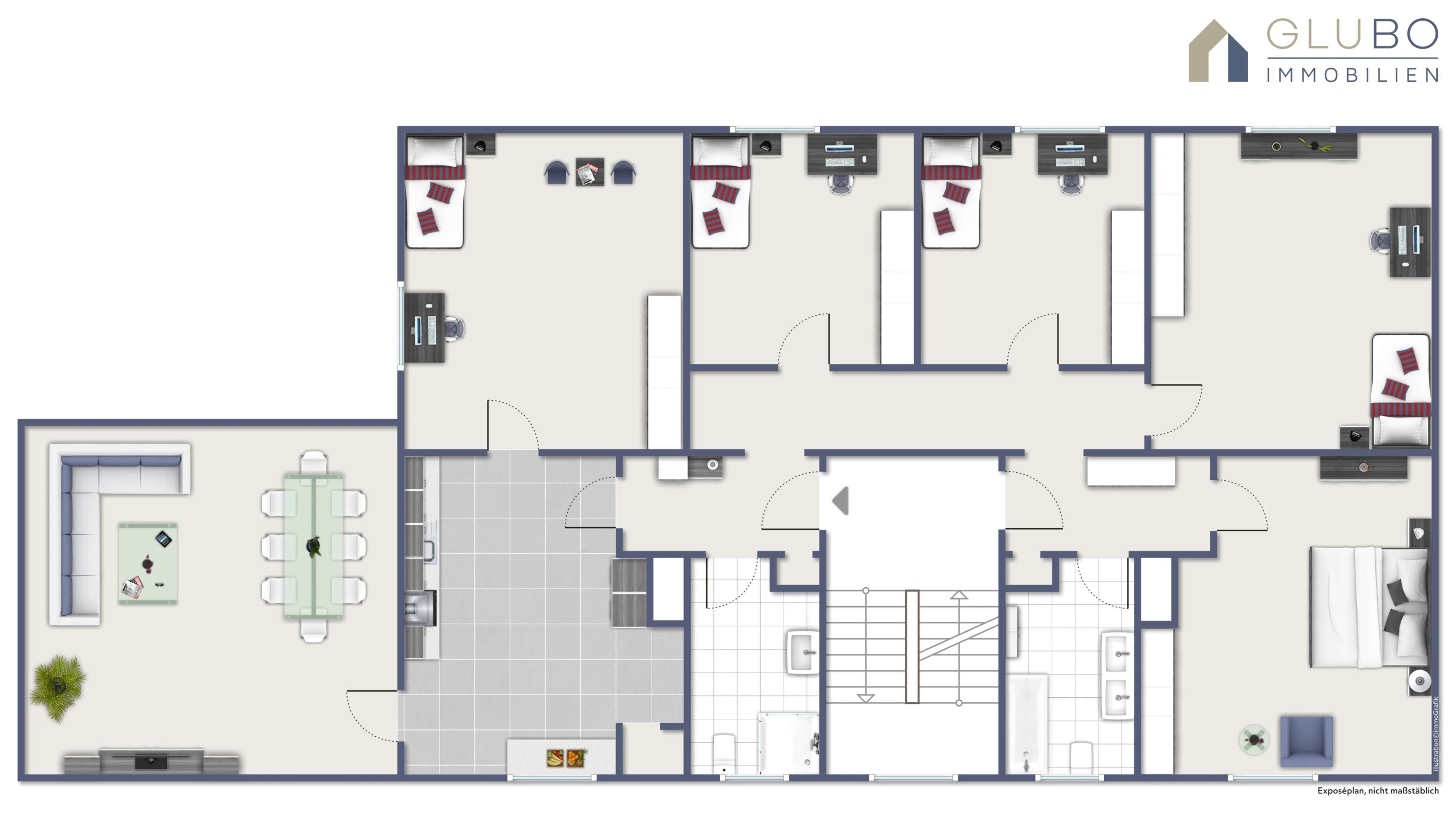 Thumbnail-Wohnung zum Mieten in Bochum 1.500,00 € 116.5 m²