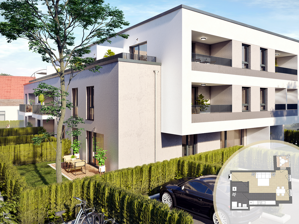 Thumbnail-Wohnung zum Kaufen in Hattersheim am Main 239.000,00 € 40.4 m²