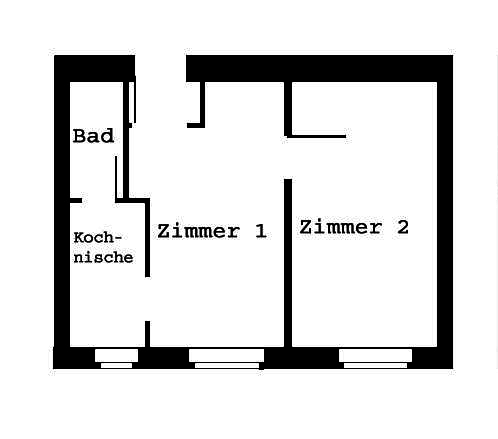 Thumbnail-Wohnung zum Mieten in Düsseldorf 475,00 € 40 m²