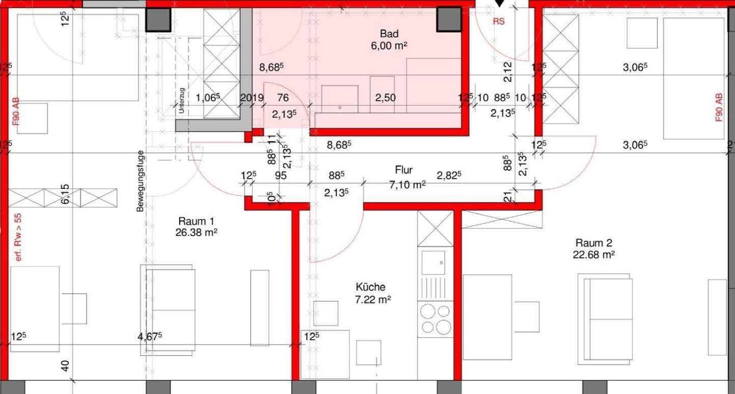 Thumbnail-Wohnung zum Mieten in Frechen 1.050,00 € 70 m²
