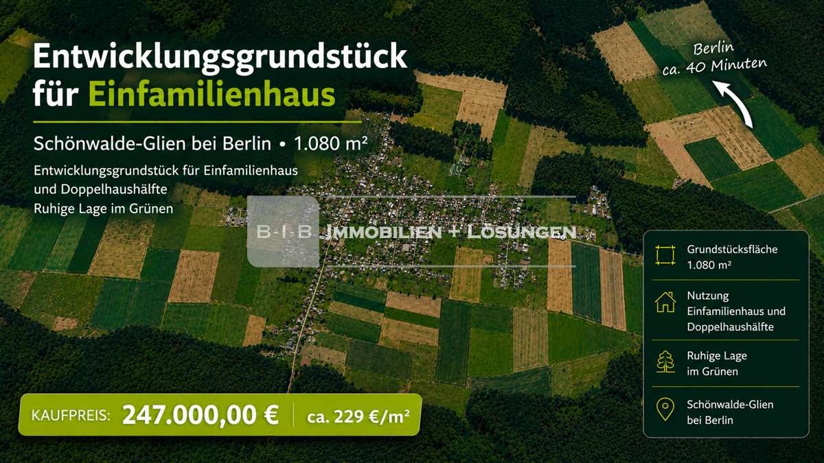 Thumbnail-Grundstück zu verkaufen in Schönwalde 247.000,00 € 1080 m²