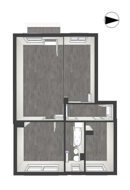 Thumbnail-Wohnung zum Mieten in Döbeln 378,00 € 60 m²