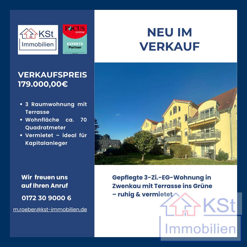 Thumbnail-Wohnung zum Kaufen in Zwenkau 179.000,00 € 70 m²