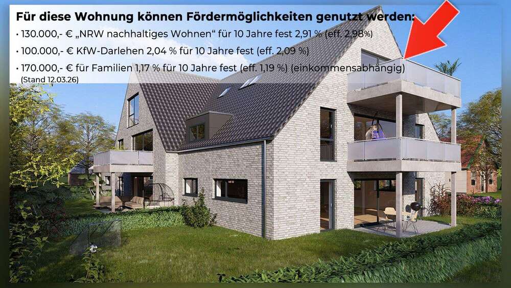 Thumbnail-Wohnung zum Kaufen in Borken 259.000,00 € 62.99 m²