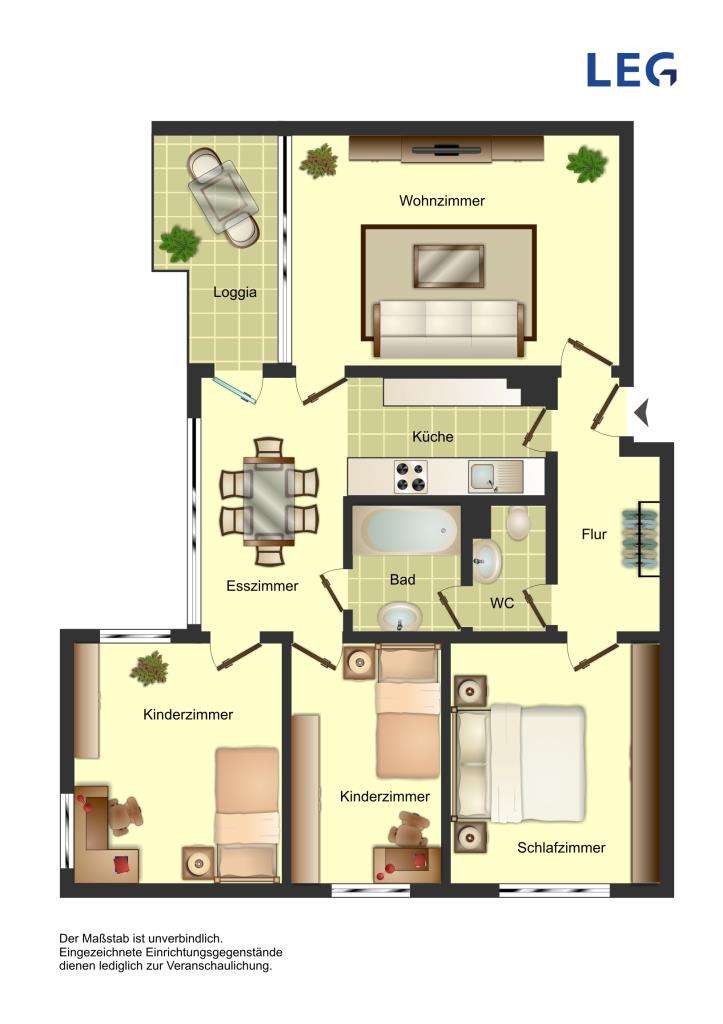 Thumbnail-Wohnung zum Mieten in Unna 589,00 € 81.2 m²