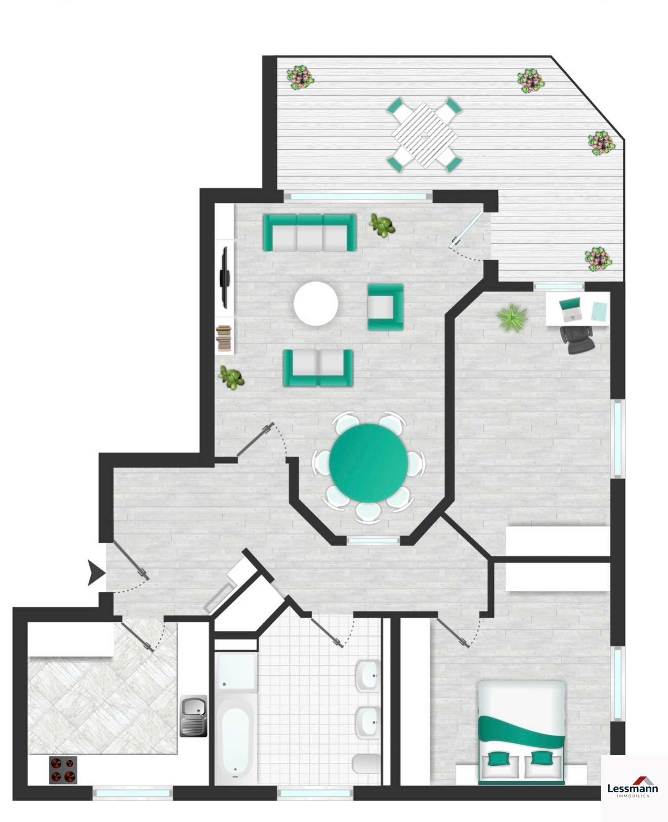 Thumbnail-Wohnung zum Kaufen in Leinburg 395.000,00 € 104 m²