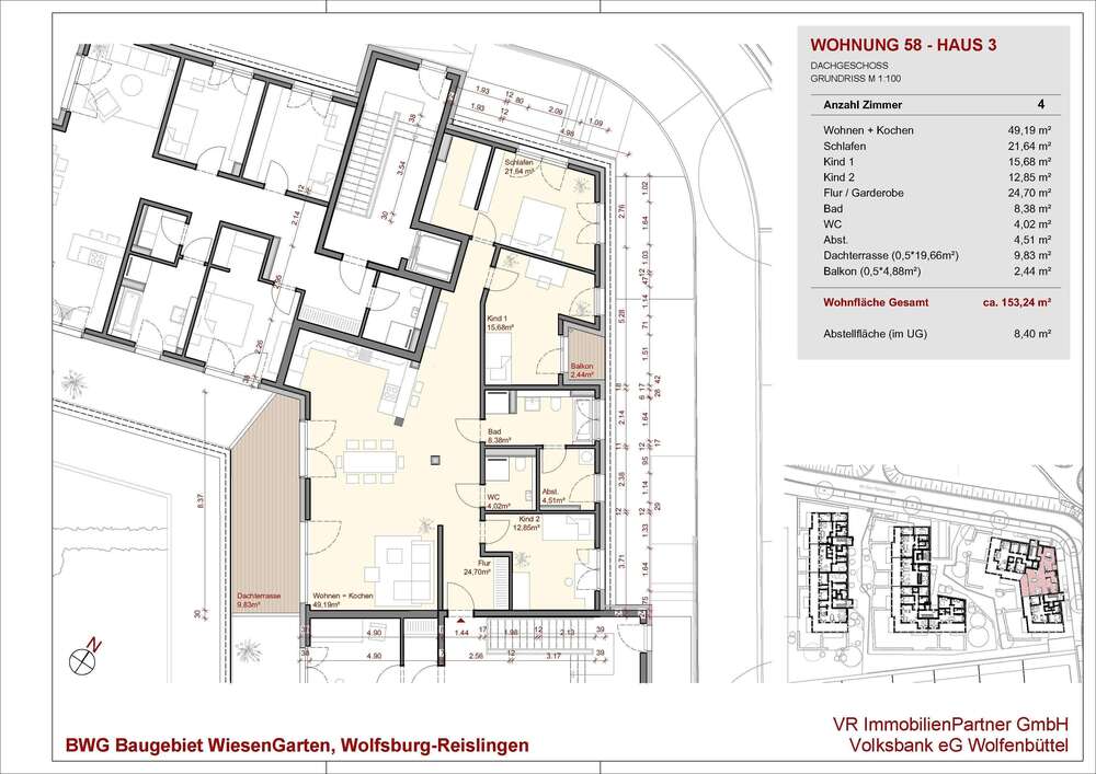 Thumbnail-Wohnung zum Kaufen in Wolfsburg 559.500,00 € 153.24 m²