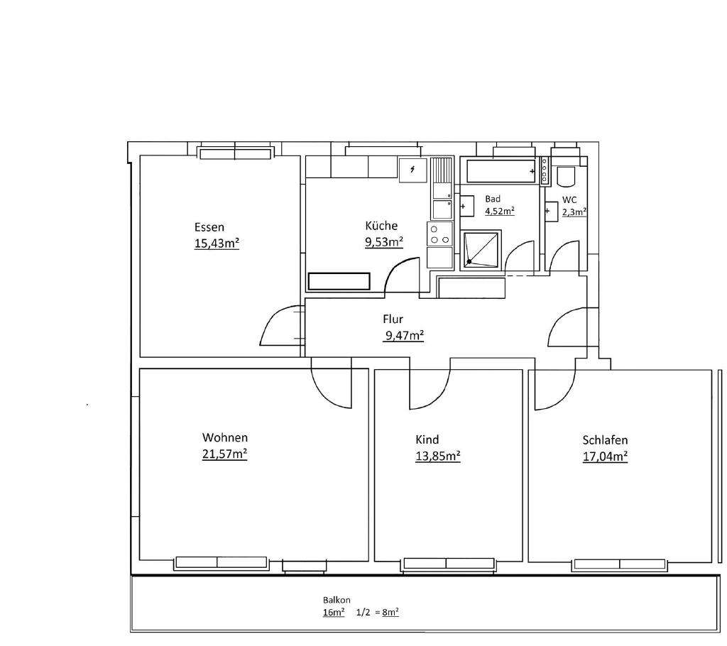 Thumbnail-Wohnung zum Mieten in Singen 850,00 € 91 m²