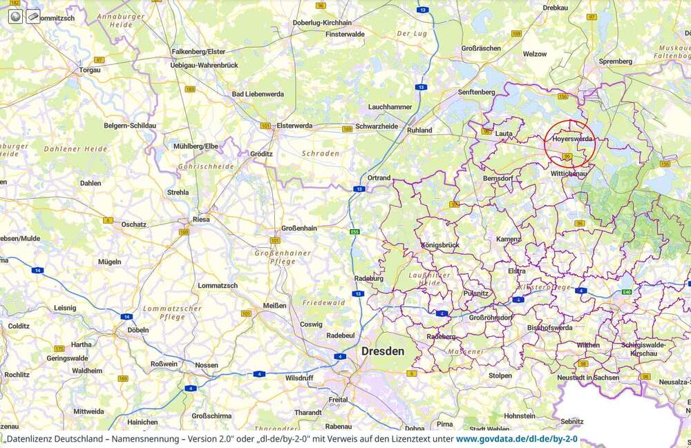 Thumbnail-Grundstück zu verkaufen in Hoyerswerda 51.000,00 € 850 m²