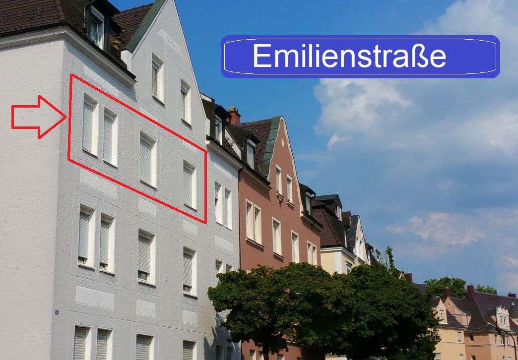 Thumbnail-Wohnung zum Mieten in Augsburg 550,00 € 43 m²