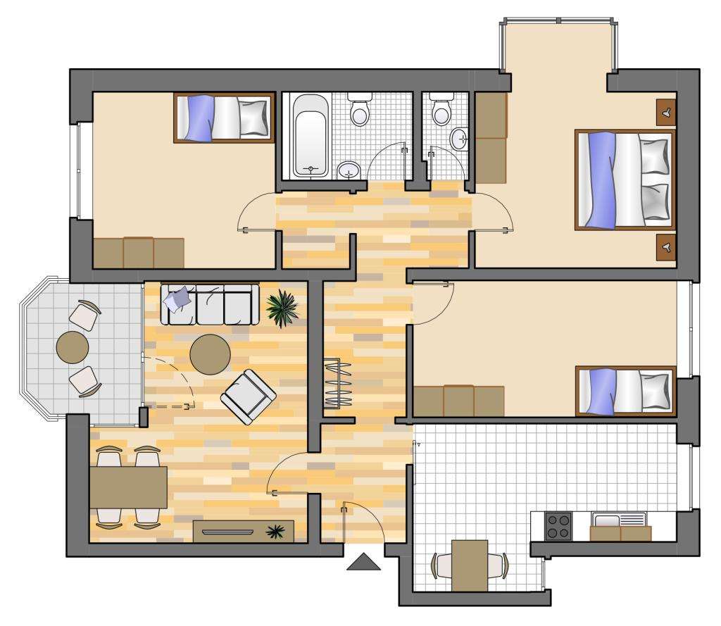 Thumbnail-Wohnung zum Mieten in Dorsten 526,71 € 96.33 m²