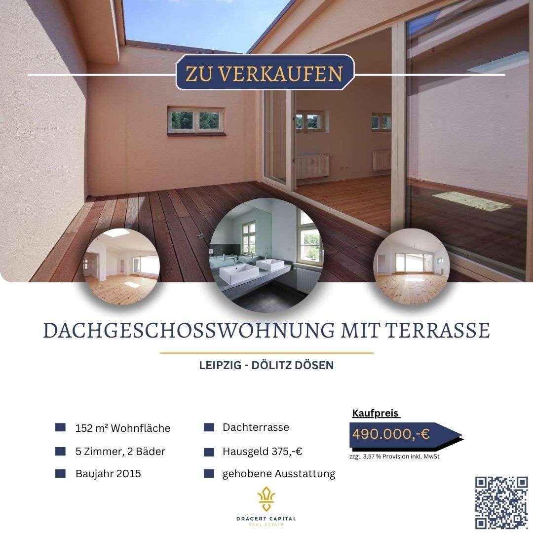 Thumbnail-Wohnung zum Kaufen in Leipzig Dölitz-Dösen 490.000,00 € 152.48 m²