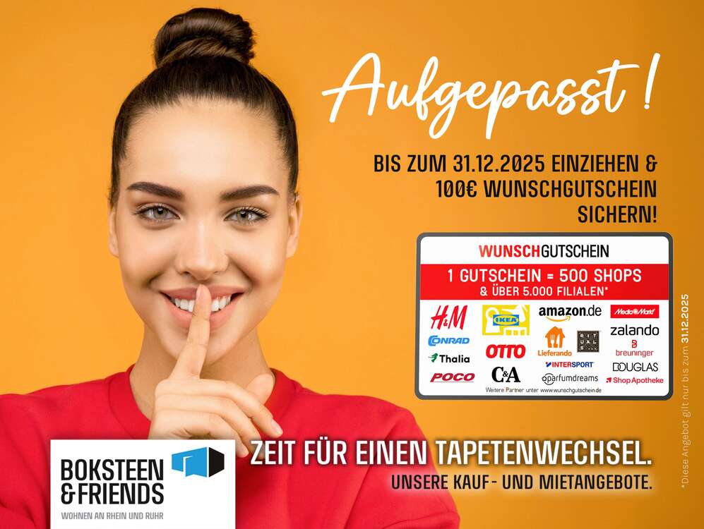 Thumbnail-Wohnung zum Mieten in Duisburg 400,00 € 61.25 m²