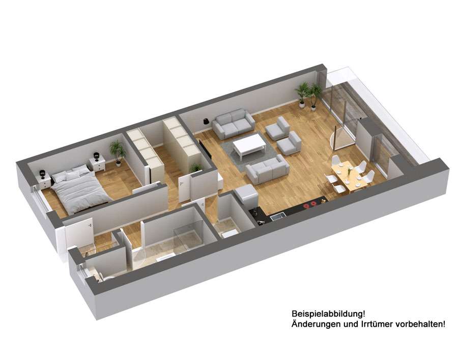 Thumbnail-Wohnung zum Mieten in Bienenbüttel 730,00 € 67.13 m²