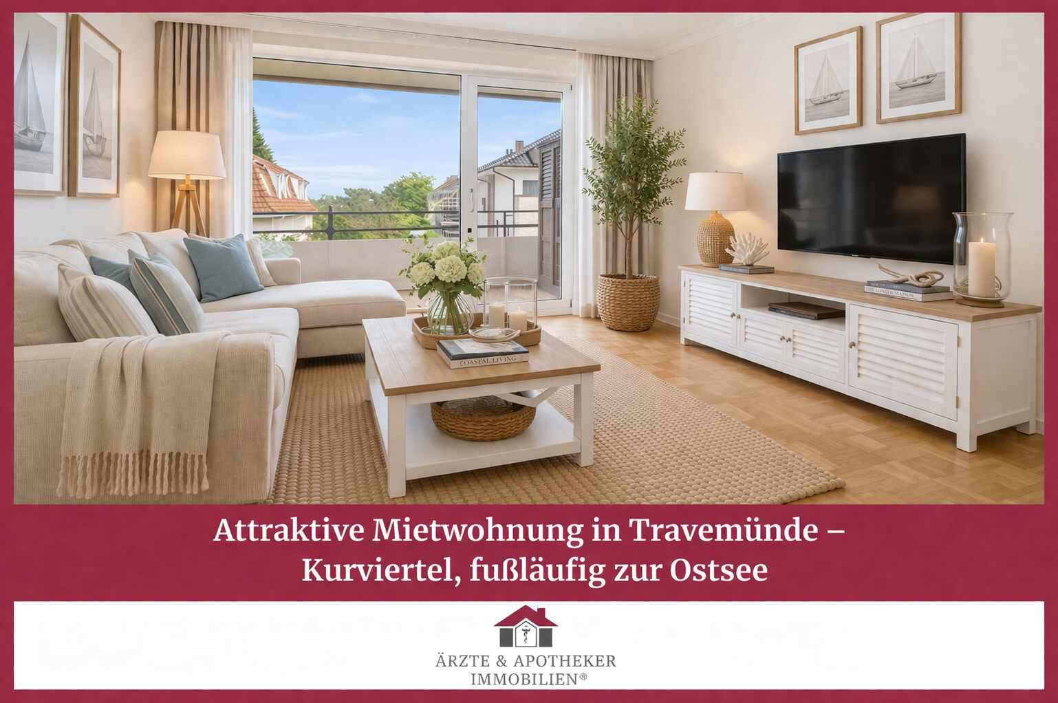 Thumbnail-Wohnung zum Mieten in Lübeck Travemünde 845,00 € 54.28 m²