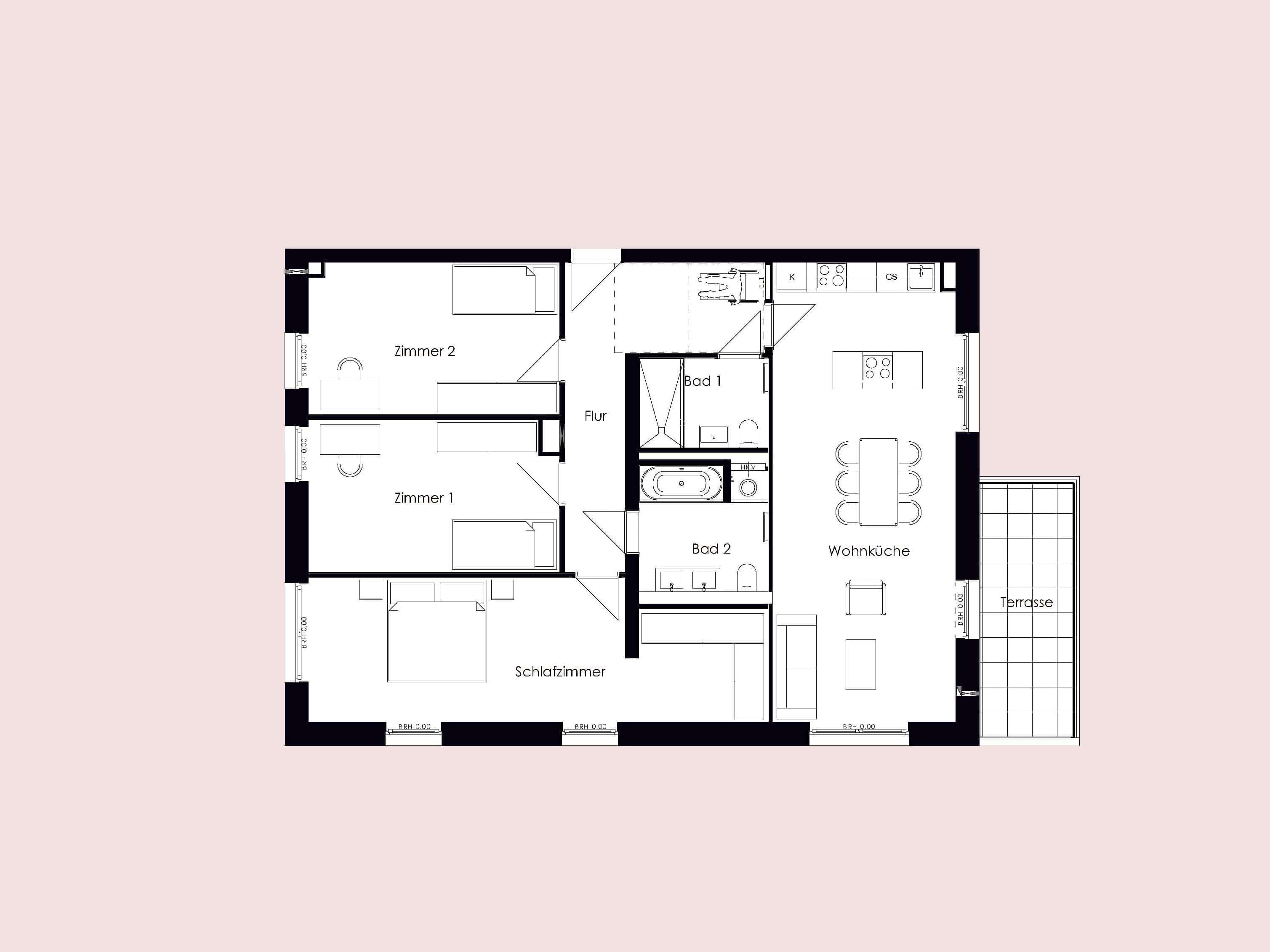 Thumbnail-Wohnung zum Mieten in Bruchsal 1.566,50 € 120.5 m²