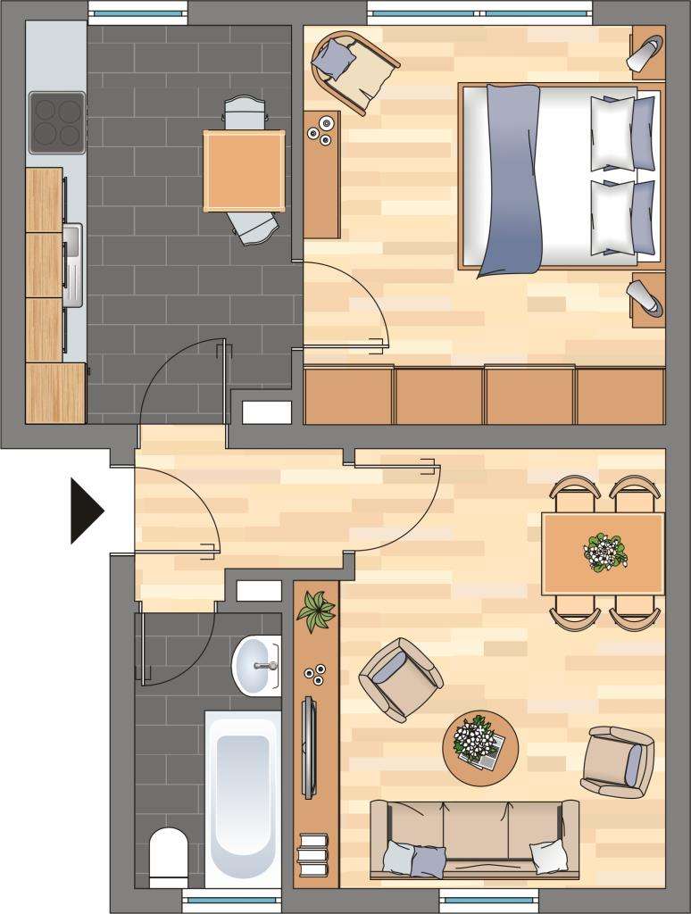 Thumbnail-Wohnung zum Mieten in Übach-Palenberg 369,00 € 49.78 m²