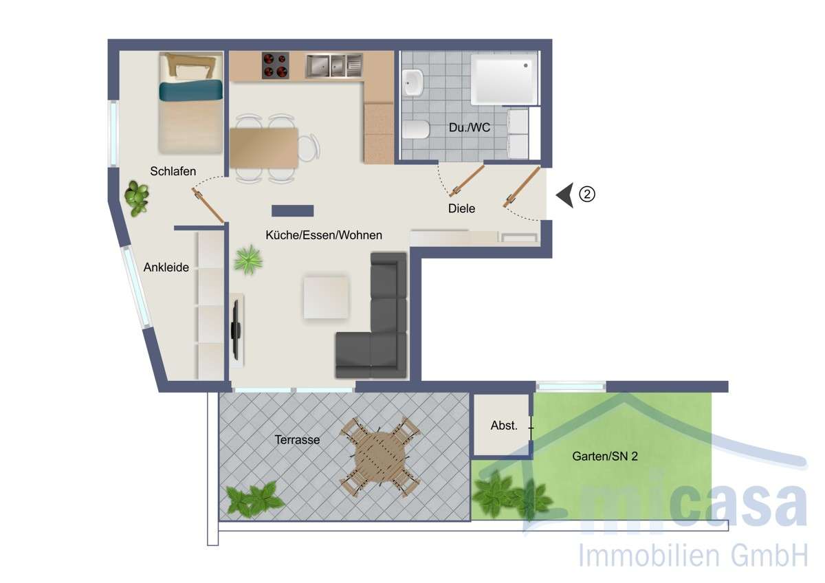 Thumbnail-Wohnung zum Kaufen in Calw 212.000,00 € 49.51 m²