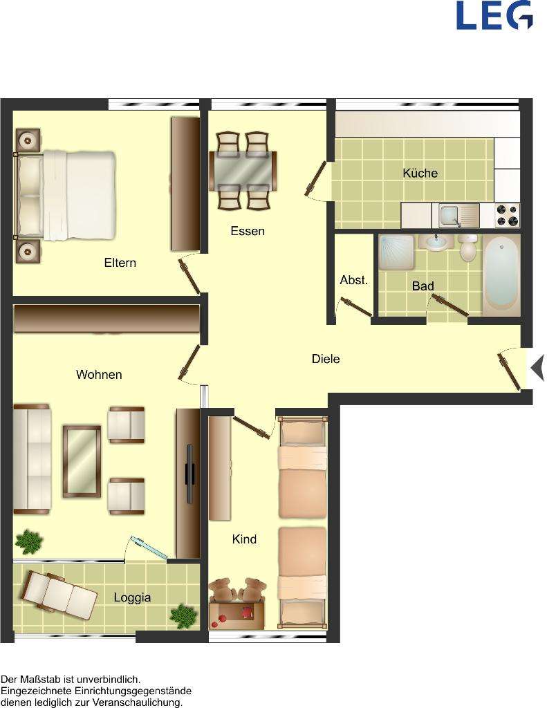 Thumbnail-Wohnung zum Mieten in Kreuztal 431,51 € 85.97 m²