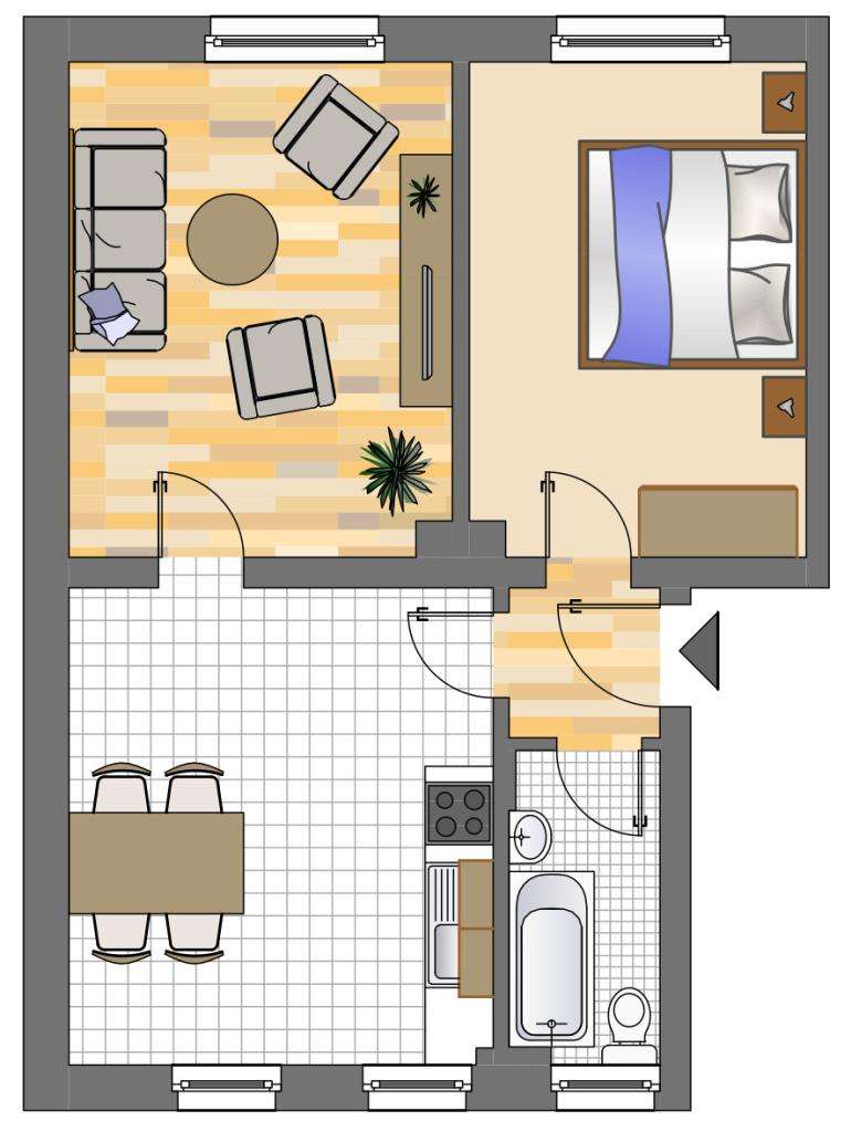 Thumbnail-Wohnung zum Mieten in Dortmund 474,00 € 47.8 m²