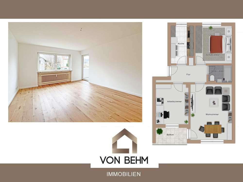 Thumbnail-Wohnung zum Mieten in Ingolstadt 950,00 € 67 m²