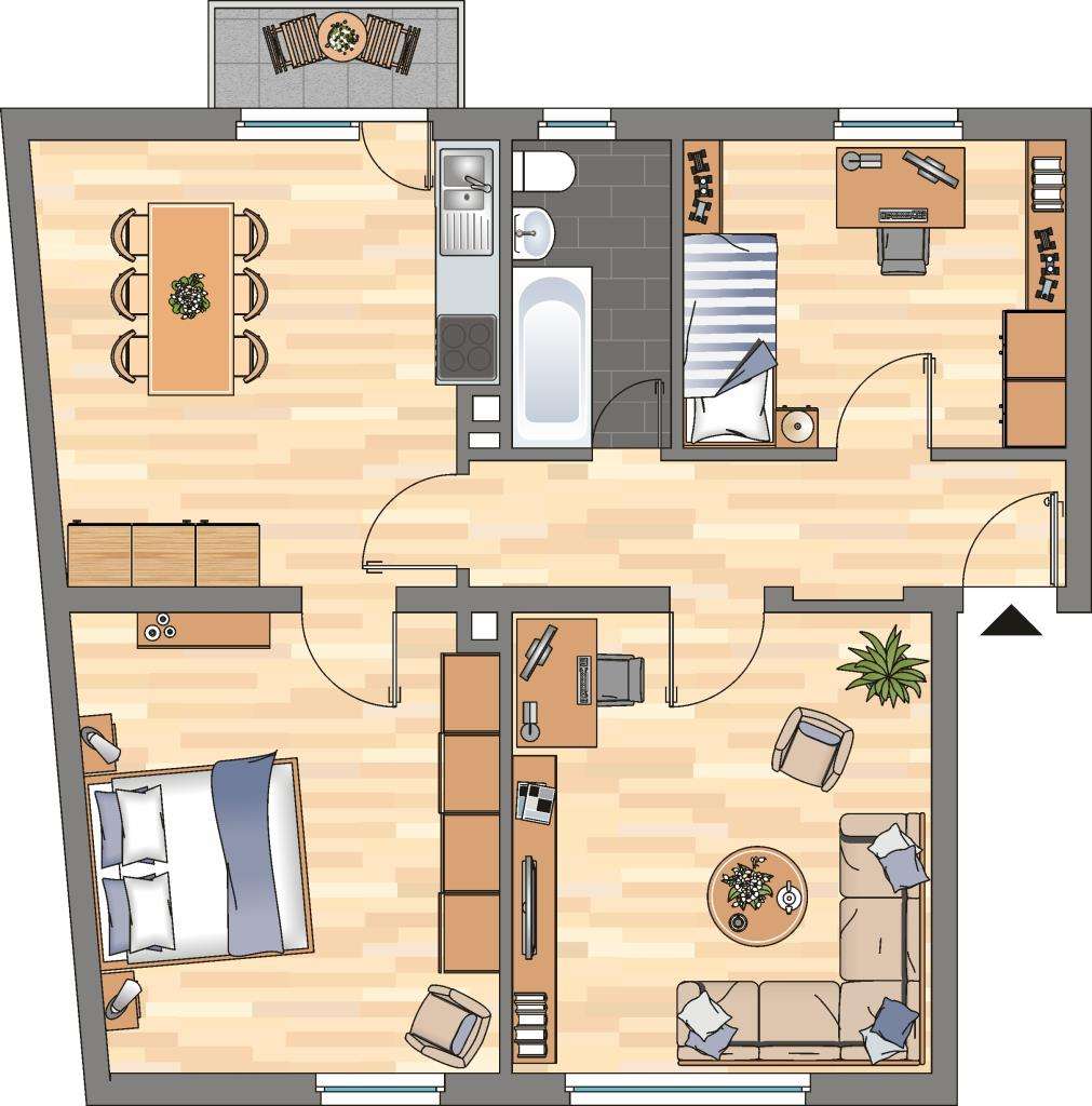 Thumbnail-Wohnung zum Mieten in Frankenthal (Pfalz) 669,00 € 70.67 m²