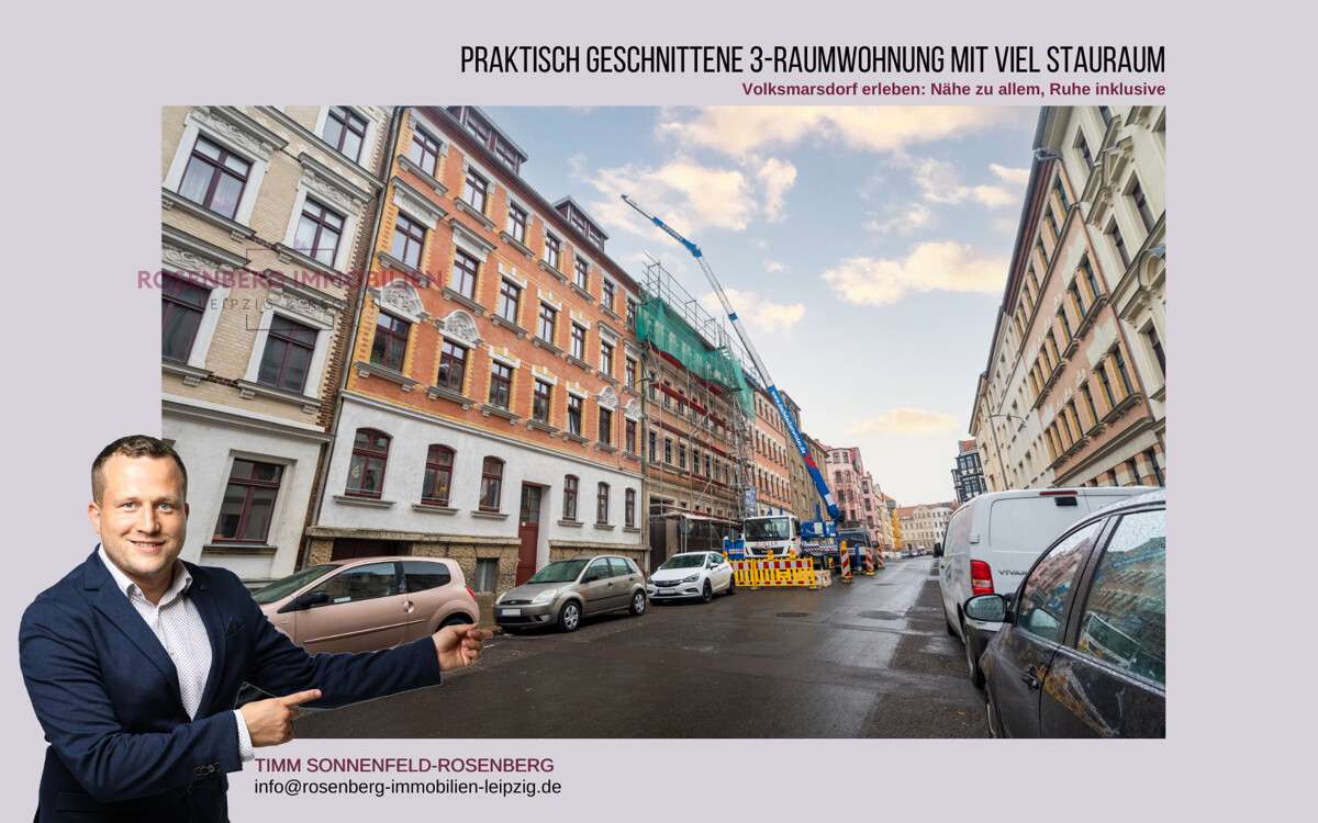 Thumbnail-Wohnung zum Kaufen in Leipzig Volkmarsdorf 149.900,00 € 79.7 m²