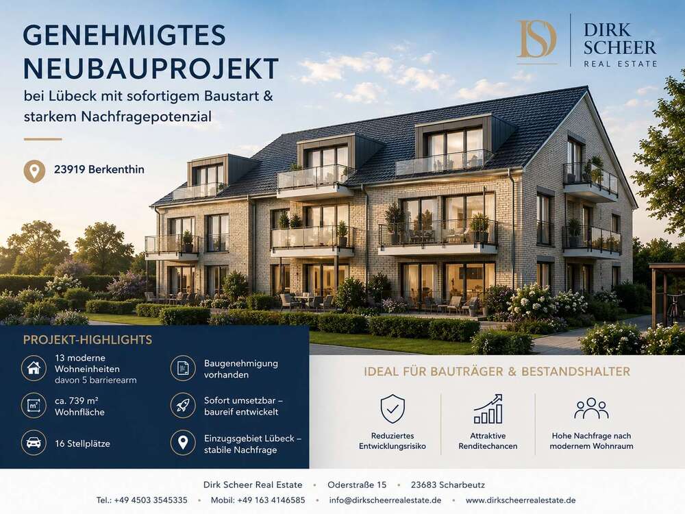 Thumbnail-Grundstück zu verkaufen in Berkenthin 759.000,00 € 1016 m²