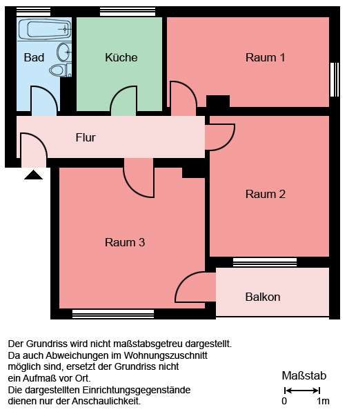Thumbnail-Wohnung zum Mieten in Castrop-Rauxel 449,00 € 60.32 m²