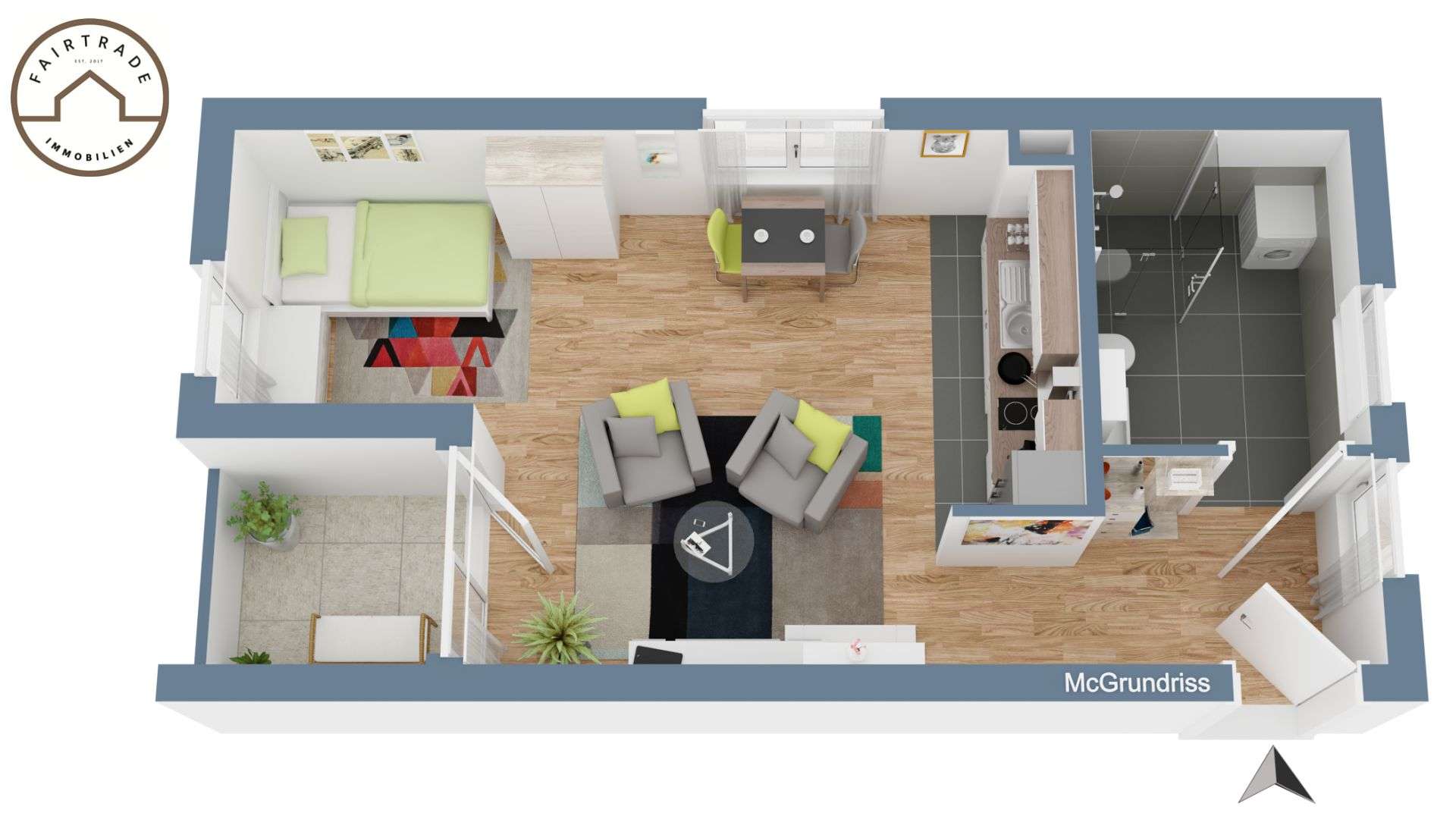 Thumbnail-Wohnung zum Kaufen in Heilbronn 113.000,00 € 40 m²