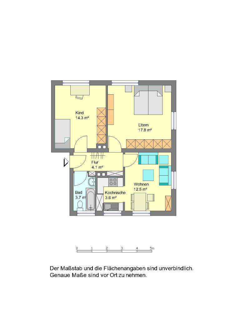 Thumbnail-Wohnung zum Mieten in Detmold 459,00 € 56.55 m²