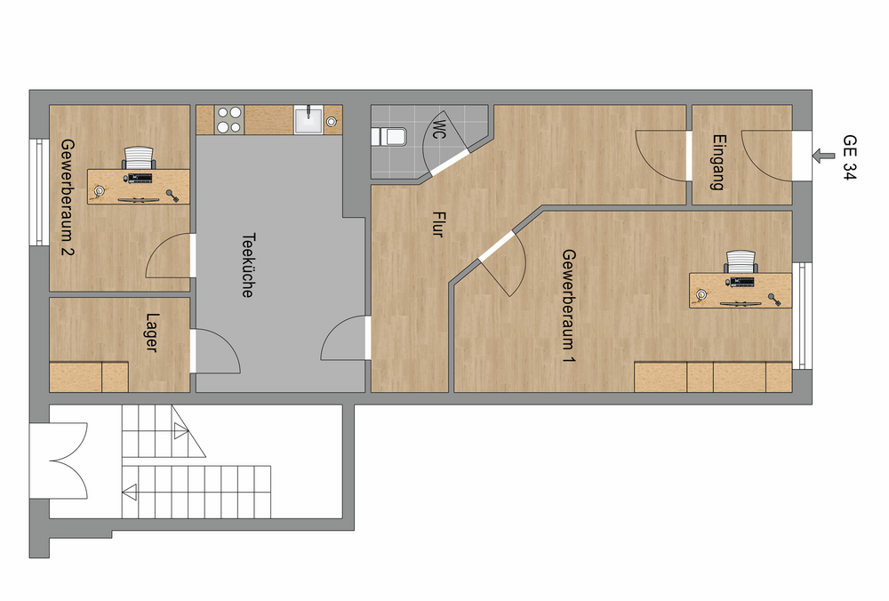 Thumbnail-Büro in Berlin 233.900,00 € 80.86 m²
