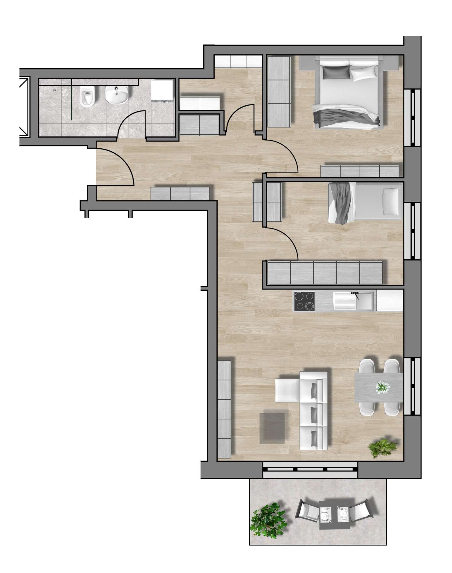 Thumbnail-Wohnung zum Kaufen in Traunstein 415.500,00 € 67.69 m²