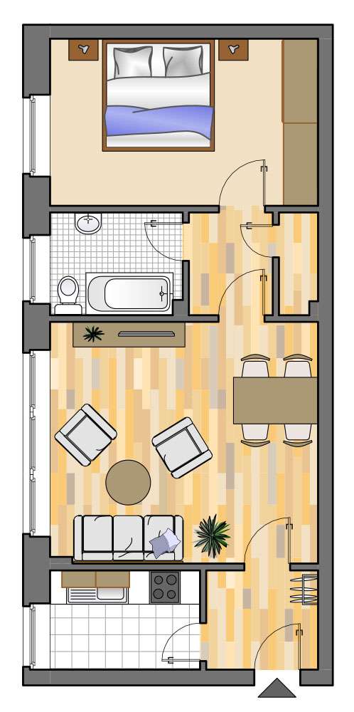 Thumbnail-Wohnung zum Mieten in Dorsten 439,00 € 49.99 m²